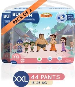 BUMTUM Chota Bheem Baby Diaper Pants with Leakage Protection - XXL ...