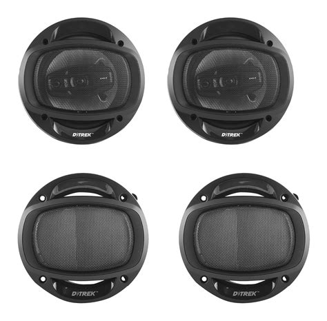 D TREK T-160C TORNADO Universal Black Plastic Front Inside Speakers ...