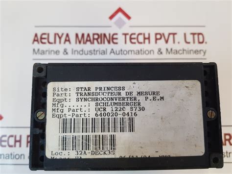 Enertec Ucr 1220 8730 Measurement Transducer – Aeliya Marine