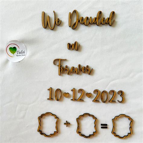 Custom MDF/Acrylic Thumb Print Couple Frame Cutouts – Tulsi Resin Store