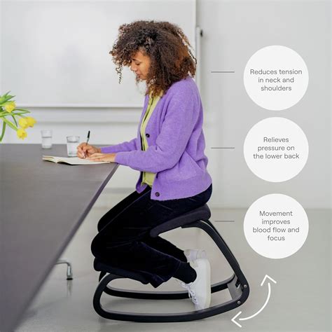 Varier Variable Natural/Black Ergonomic Kneeling India | Ubuy
