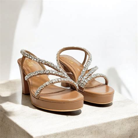 Kiara Embellished Platform Block Heels – THE ALTER