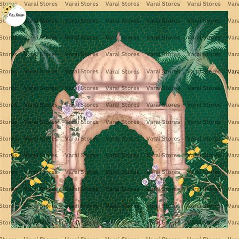 Mughal Architecture - Fabric With Pole Pocket