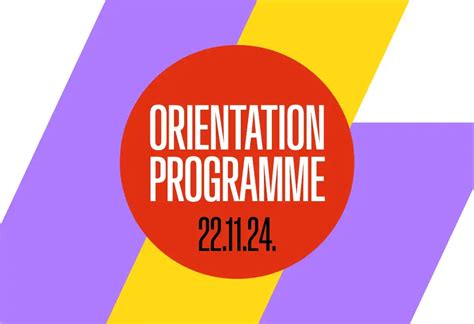 Orientation Programme November 2024