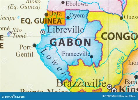 Map of Gabon stock photo. Image of libreville, west - 173476040