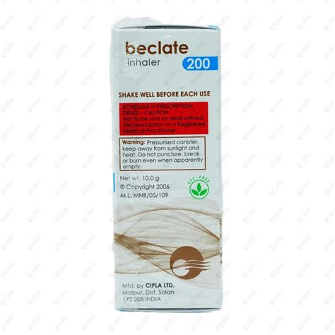 Beclate 200 Inhaler – ETABX