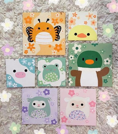Easy Canvas Art, Simple Canvas Paintings, Canvas Painting Designs, Small Canvas Art, Mini Canvas ...