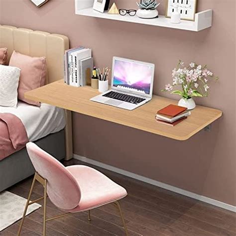 BLUEWUD Hemming Engineered Wood Wall Mount Multipurpose Foldable Study ...