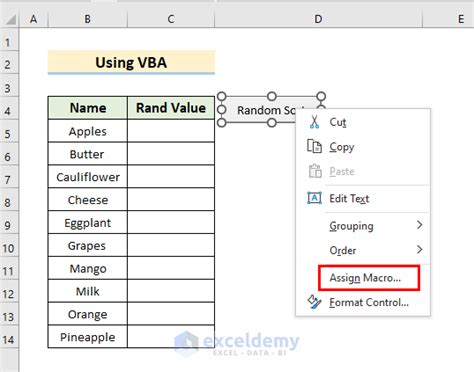 Image result for Excel Random Sort