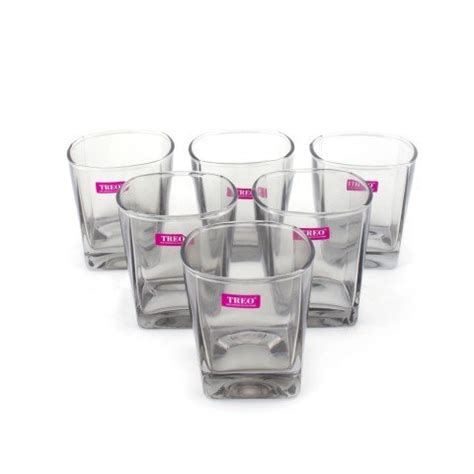 TREO Whiskey Glasses Set of 6 (270ml) : Amazon.in: Home & Kitchen