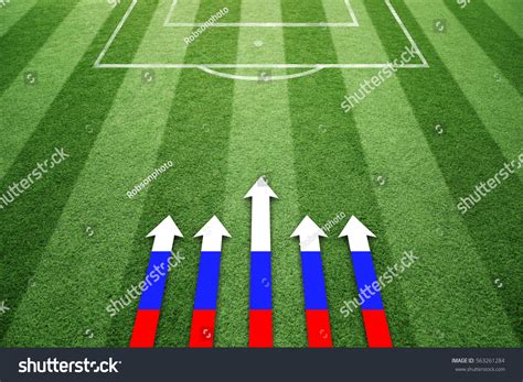 Conceptual Soccer Field Illustrated Goal Lines Stock Photo 563261284 ...