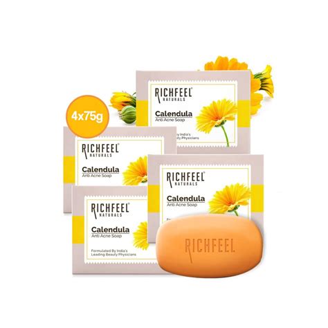 Buy Richfeel Calendula Anti-Acne Soap | For Skin prone to Acne ...