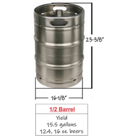 What Are The Dimensions Of A 1 2 Barrel Keg at Stephanie Fleming blog