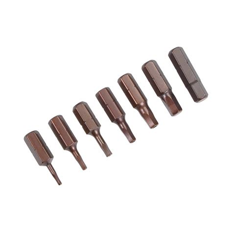 uxcell Hex Bits Set 7pcs 1/4 Inch Hex Shank Magnetic Hexagonal H1.5-H6 ...