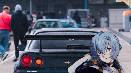 Japanese cars, Ayanami Rei, Nissan Skyline R34, anime girls, car ...