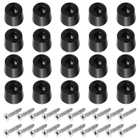 Uxcell Cutting Board Feet Non Slip Rubber Feet Bumpers with Screws 20 ...