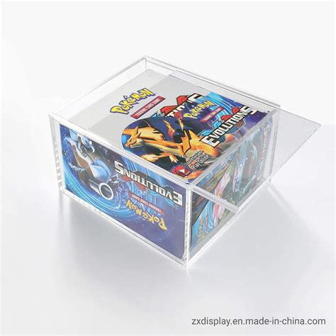 Acrylic Clear Pokemon Card Display Case Popular Game Cards Storage Box ...