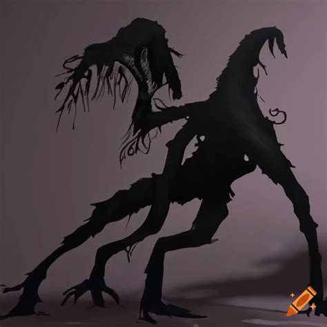 Shadow art of unique and mysterious monsters on Craiyon