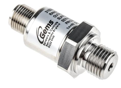 3100B0400S01E000 Gems Sensors | Gems Sensors Pressure Sensor, 0bar Min ...