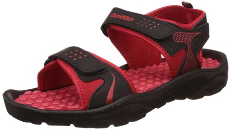 Lotto Men's Black/Red Sandals and Floaters - 7 UK/India (41 EU) (GT8111 ...