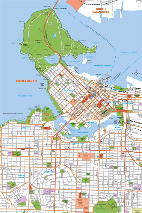 Vancouver Downtown Map - MapSof.net