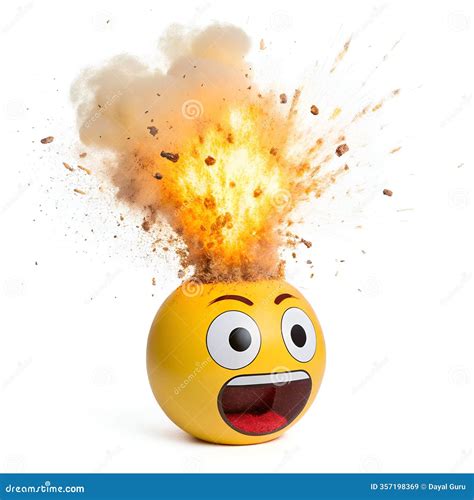 Exploding Head Emoji Icon In Trendy Design Style. Exploding Head Emoji ...