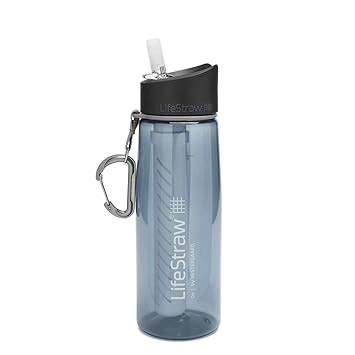 LifeStraw Go 2 Stage - BPA Free Filter Water Bottle for Travel, Camping ...