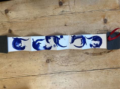 Mini Jackie Morris Hand Made Accordion Book - Otter - The Yellow ...