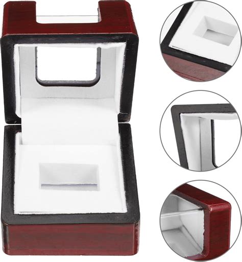 BESPORTBLE Championship Ring Display Case Wood | Ubuy India