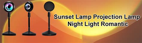 REFULGIX Sunset Lamp Projection Lamp Night Light Romantic 16 Colors ...