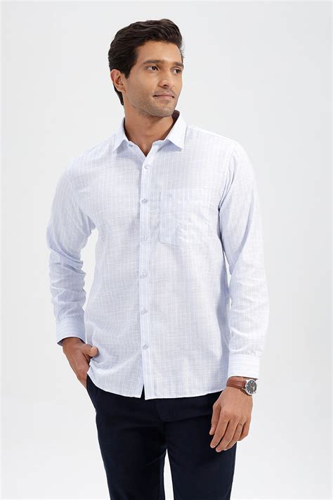 Jeta - Sky Mist Blue Casual Shirts For Men | Ariser – Uathayam
