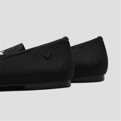 Round-Toe Embroidered Loafers (Audrey), BLACK - BUTTERFLY, EU39.5 | VIVAIA