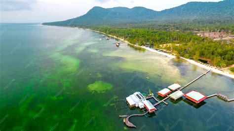 Premium Photo | Aerial view of tropical beach in phu quoc island, vietnam. a wild place with ...