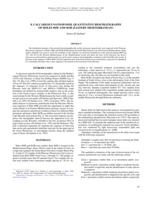 Fillable Online sgi2 isprambiente 8. CALCAREOUS NANNOFOSSIL ...