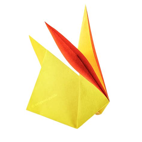 How To Make A Simple Origami Bunny Rabbit - Folding Instructions - Origami Guide