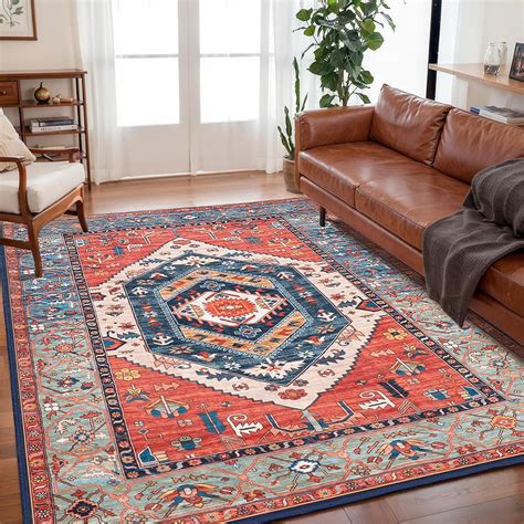 Amazon.com: SERISSA Washable Rug 5x7 Boho Area Rugs, Washable Large ...