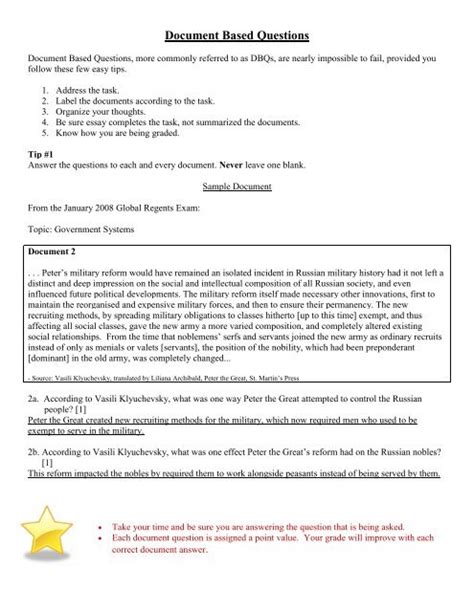 Image result for DBQ Writing Tips