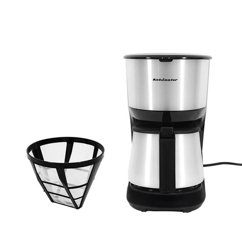 Kelvinator 1250ml 750W Coffee Maker, Black