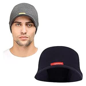 FabSeasons Cotton Skull Cap with Peak, Ideal for All Summer & Winters ...