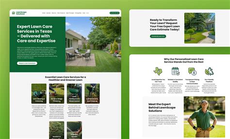 Lawn Care Website Template
