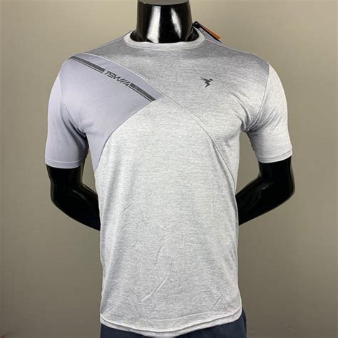 Technosport Silver Grey Dri Fit TShirt | Men Dri Fit T Shirts Online ...