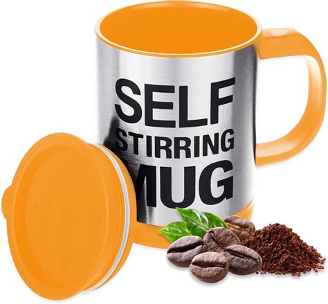 Buy AEX Self Stirring Coffee Mug | Tea Mug | Electric Stainless Steel ...