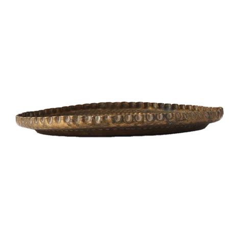 South Indian Brass Carved Platen or Thali