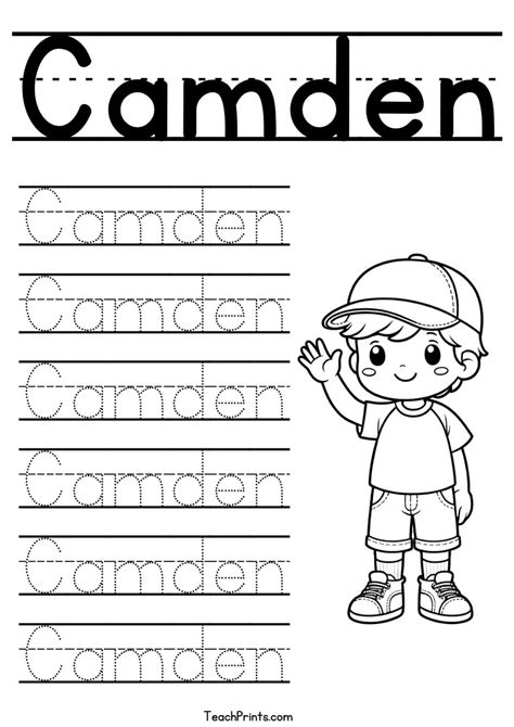 C Name Tracing Worksheets - 63 Names (Free & Printable) - Teach Prints