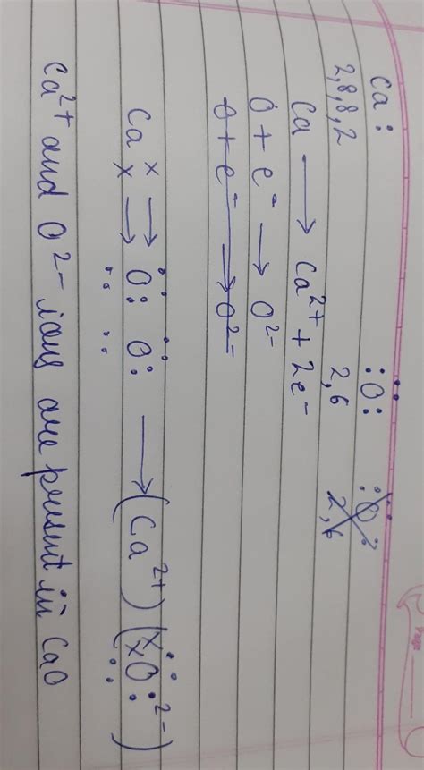 29. Write the electron dot structure for calcium and oxygen. The atomic ...