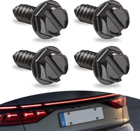 Amazon.com: Flygun 4 PCS Car License Plate Frame Screws, 304 Stainless ...