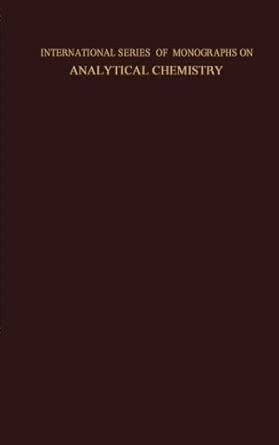 The Analytical Chemistry of Indium: International Series of Monographs ...