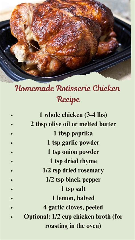 Best 12 Homemade Rotisserie Chicken Seasoning – Artofit