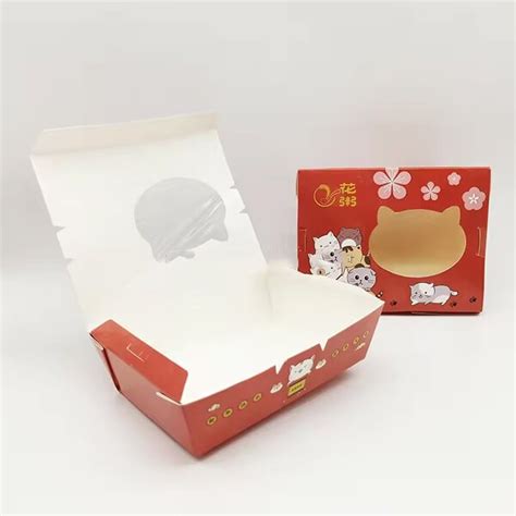 Custom Printed Food Packaging Window Boxes With Logo