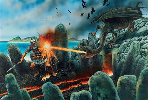 Beowulf Dragon Drawing